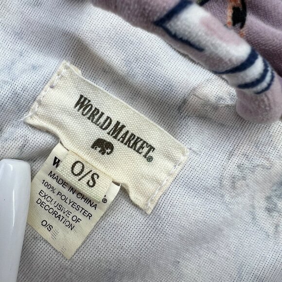 World Market Floral Kimono Robe Cozy Soft Lilac Purple One Size - Picture 10 of 12